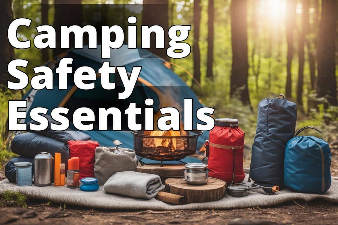 A group of diverse camping gear items