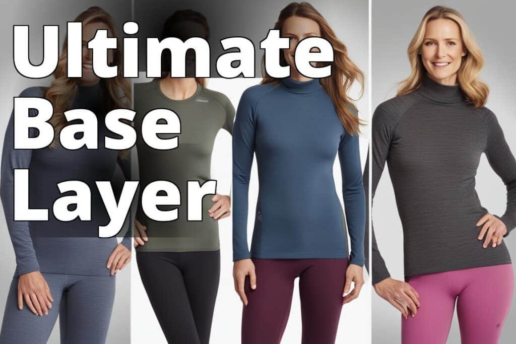 A group of women wearing different styles of merino wool base layers