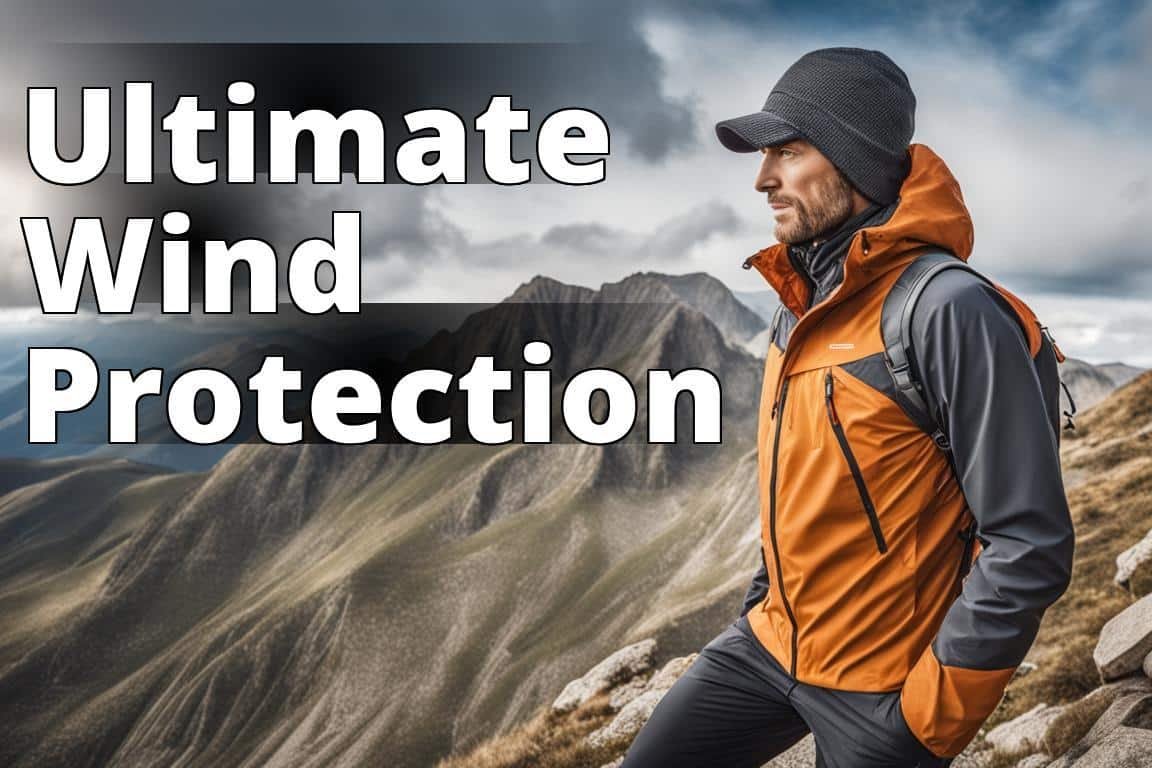 A man hiking in the mountains wearing a windproof jacket