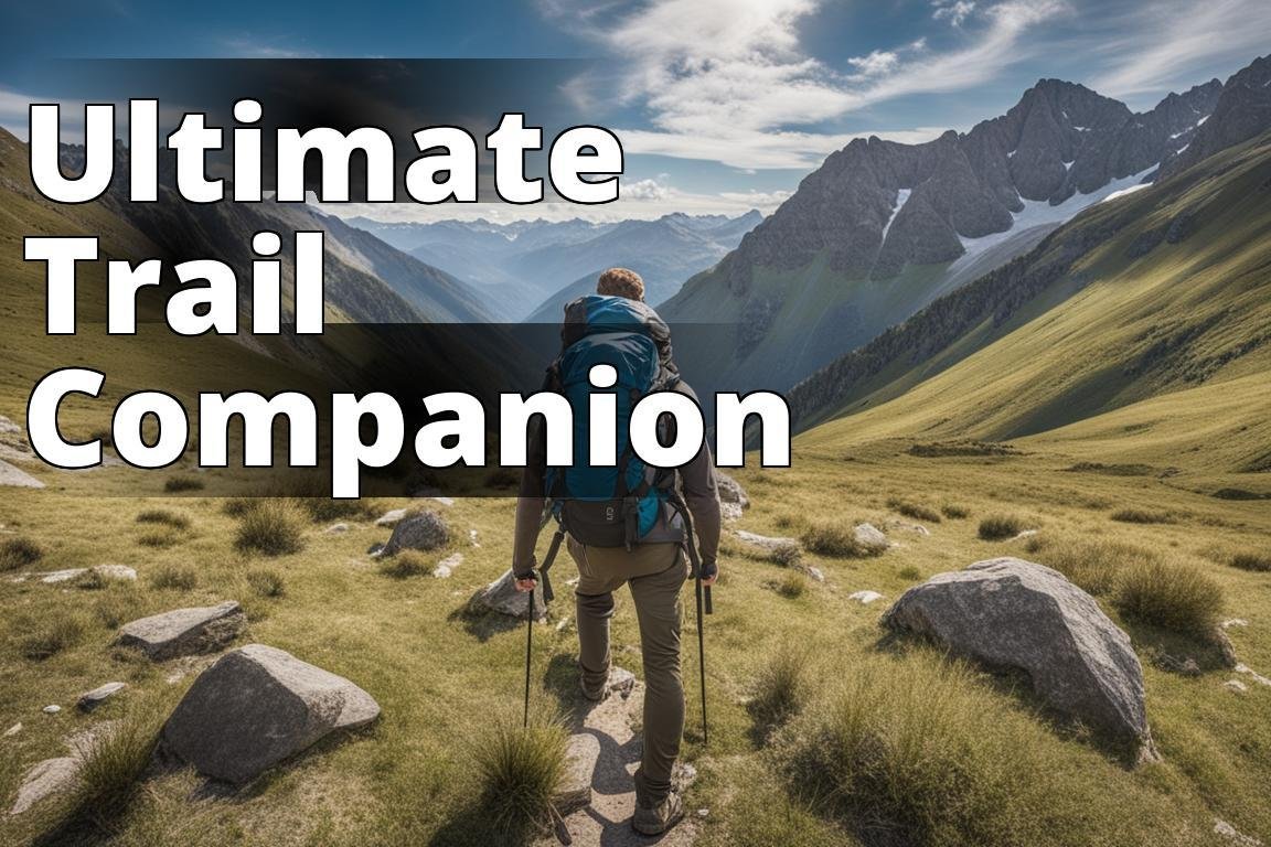 An image of a hiker wearing one of the featured hiking backpacks against a scenic mountain backdrop.