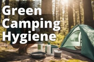 An image of a person using biodegradable wet wipes while camping in a natural setting