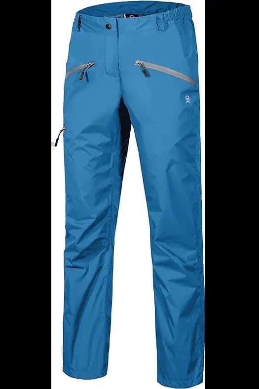 Women's Lightweight Waterproof Rain Pants Breathable Hiking Pants for Outdoor Fishing