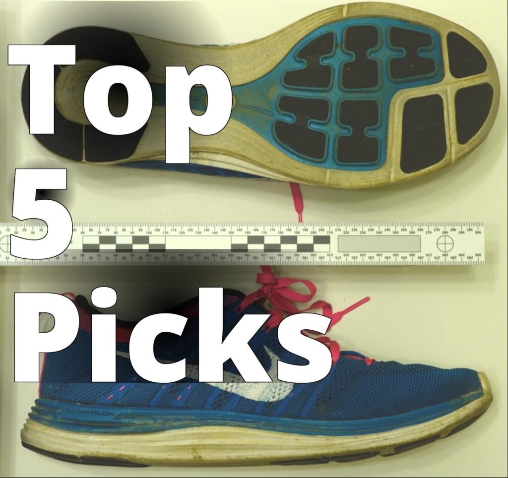 File:Suspects footwear K1 2.jpg - a pair of shoes with a measuring ruler