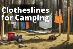 The featured image could show a collage of different portable clotheslines set up in a camping envir