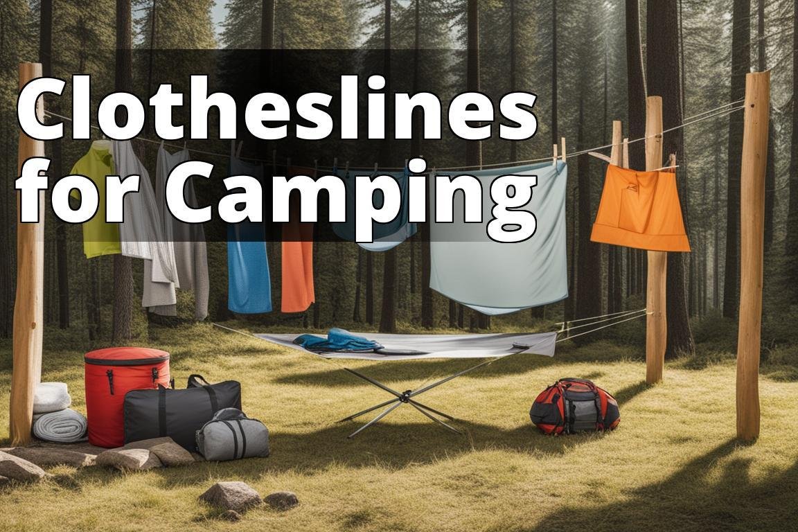 The featured image could show a collage of different portable clotheslines set up in a camping envir