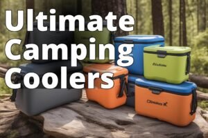 The featured image should contain a collage of the top 5 ultralight camping coolers with their key f