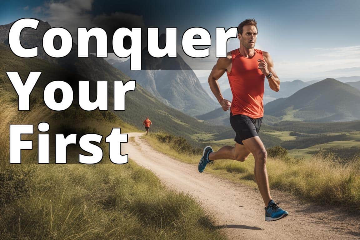 The featured image should contain a visual representation of a beginner runner following a half mara