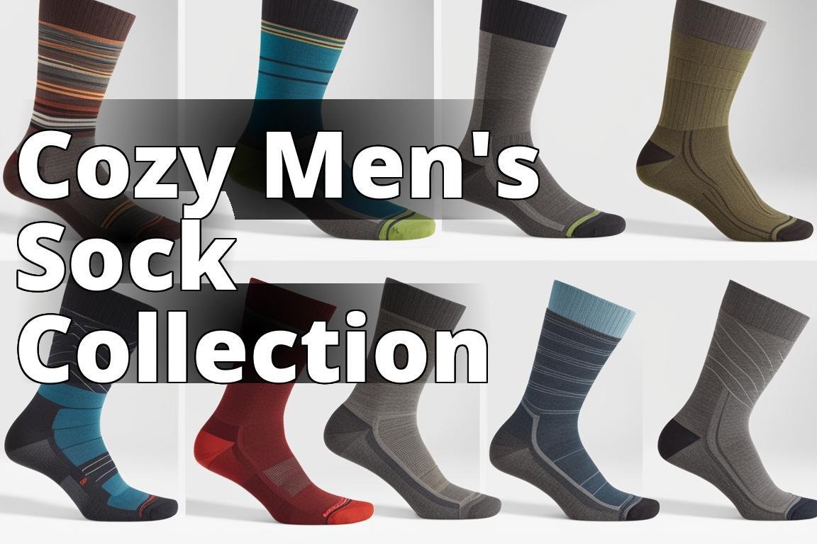 An image showcasing a variety of men's smartwool socks in different designs and colors laid out neat