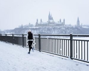 ottawa skyline provides backdrop for running route - Image of Brooks Ghost Running Shoe Review